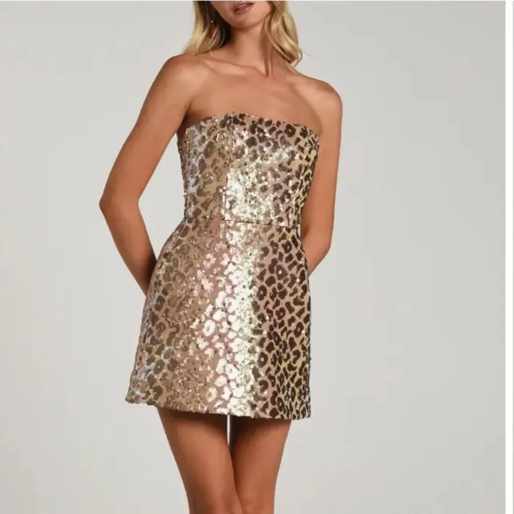 Helsi Linda Strapless Sequin Mini Dress